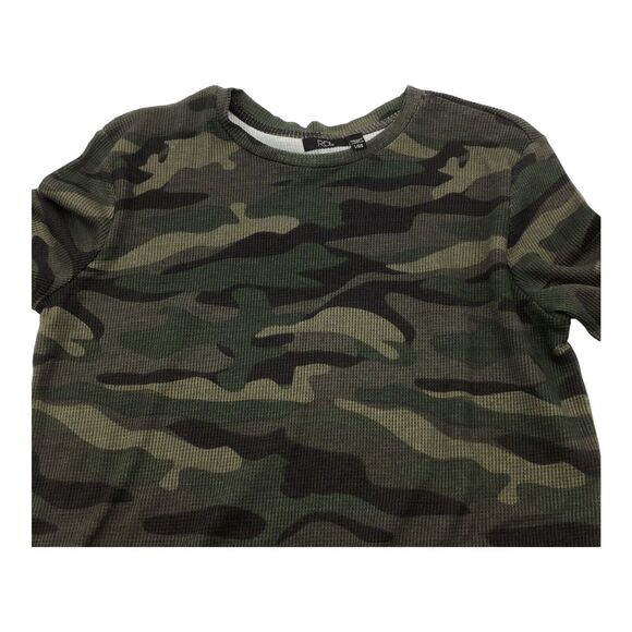 RDI Womens Medium Thermal Top Camouflage Camo Long Sleeve Green Pullover NWOT - Picture 5 of 16